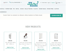 Tablet Screenshot of mycharityboxes.com